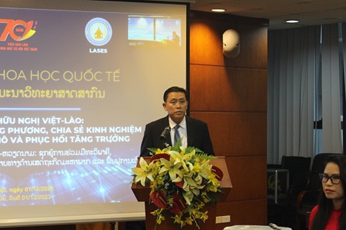 Hình ảnh: Hội thảo quốc tế “Quan hệ hữu nghị Việt-Lào: Thúc đẩy hợp tác song phương, chia sẻ kinh nghiệm ổn định kinh tế vĩ mô và phục hồi tăng trưởng” số 2