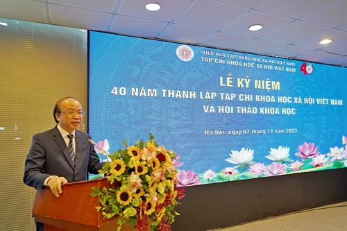 Hình ảnh: Chùm ảnh Lễ kỷ niệm 40 năm ngày thành lập Tạp chí Khoa học Xã hội Việt Nam và Hội thảo khoa học số 1