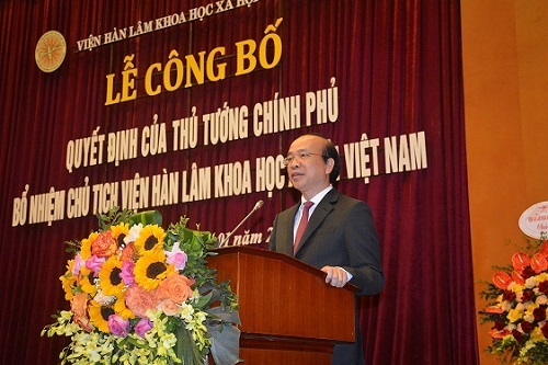 Hình ảnh: Lễ Công bố Quyết định của Thủ tướng Chính phủ bổ nhiệm Chủ tịch Viện Hàn lâm Khoa học xã hội Việt Nam số 3