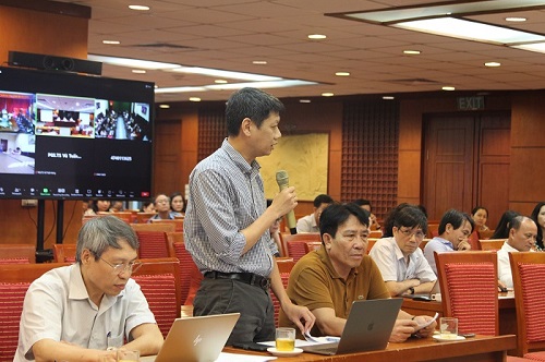 Hình ảnh: Hội nghị góp ý Dự thảo Quy chế Quản lý khoa học của Viện Hàn lâm Khoa học xã hội Việt Nam số 4