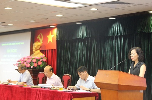 Hình ảnh: Hội nghị góp ý Dự thảo Quy chế Quản lý khoa học của Viện Hàn lâm Khoa học xã hội Việt Nam số 2