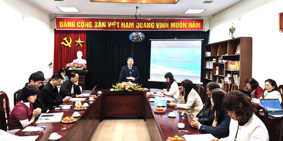 Hình ảnh: Hội nghị Viên chức, người lao động năm 2025 Nhà xuất bản và Tạp chí Khoa học xã hội số 1