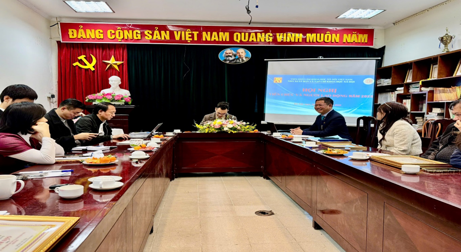 Hình ảnh: Hội nghị Viên chức, người lao động năm 2025 Nhà xuất bản và Tạp chí Khoa học xã hội số 8