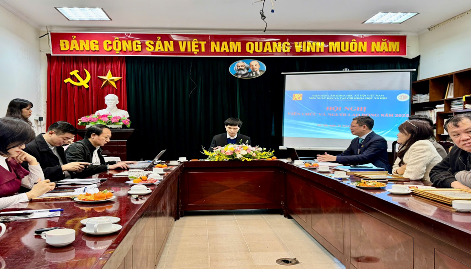 Hình ảnh: Hội nghị Viên chức, người lao động năm 2025 Nhà xuất bản và Tạp chí Khoa học xã hội số 6