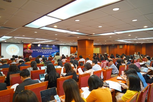 Hình ảnh: Hội thảo khoa học “Những thành tựu lớn về nghiên cứu khoa học xã hội và nhân văn của Viện Hàn lâm Khoa học xã hội Việt Nam giai đoạn 1953-2023” số 8