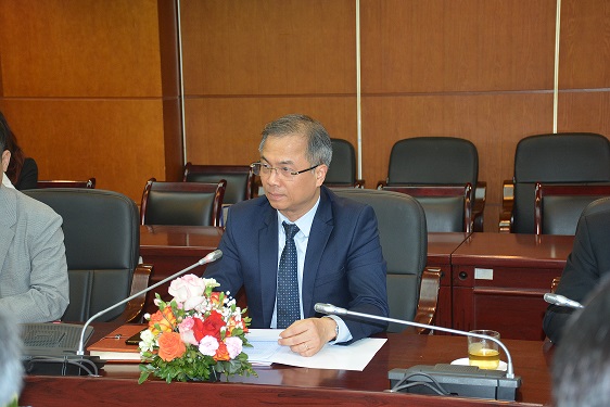 Hình ảnh: Phó Chủ tịch Viện Hàn lâm Khoa học xã hội Việt Nam tiếp Đoàn Đảng Cộng sản Nhật Bản số 1