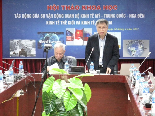 Hình ảnh: Hội thảo khoa học “Tác động của sự vận động quan hệ kinh tế Mỹ - Trung Quốc - Nga đến kinh tế thế giới và kinh tế Việt Nam” số 1