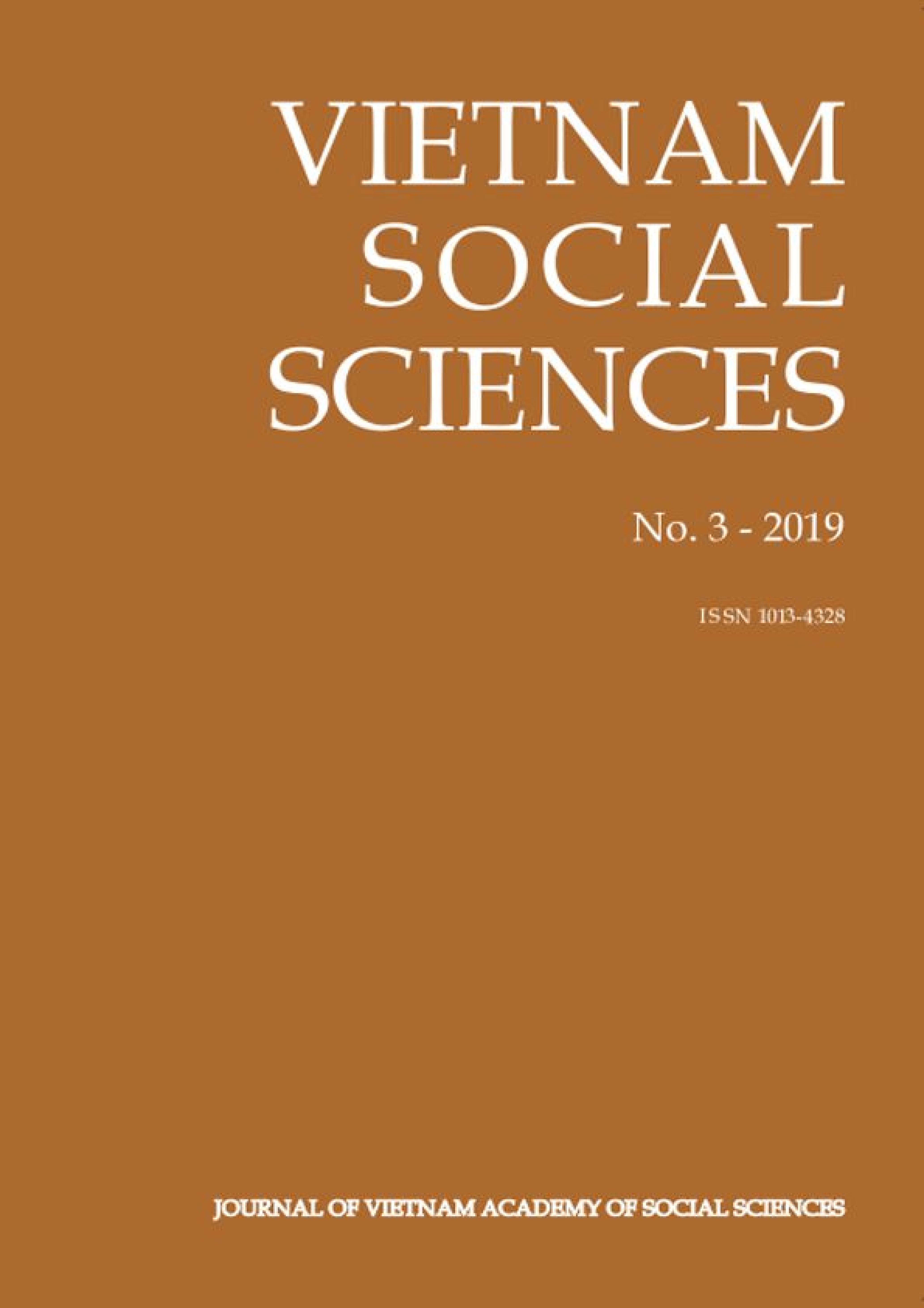 Vietnam Social Sciences. No. 3 - 2019 