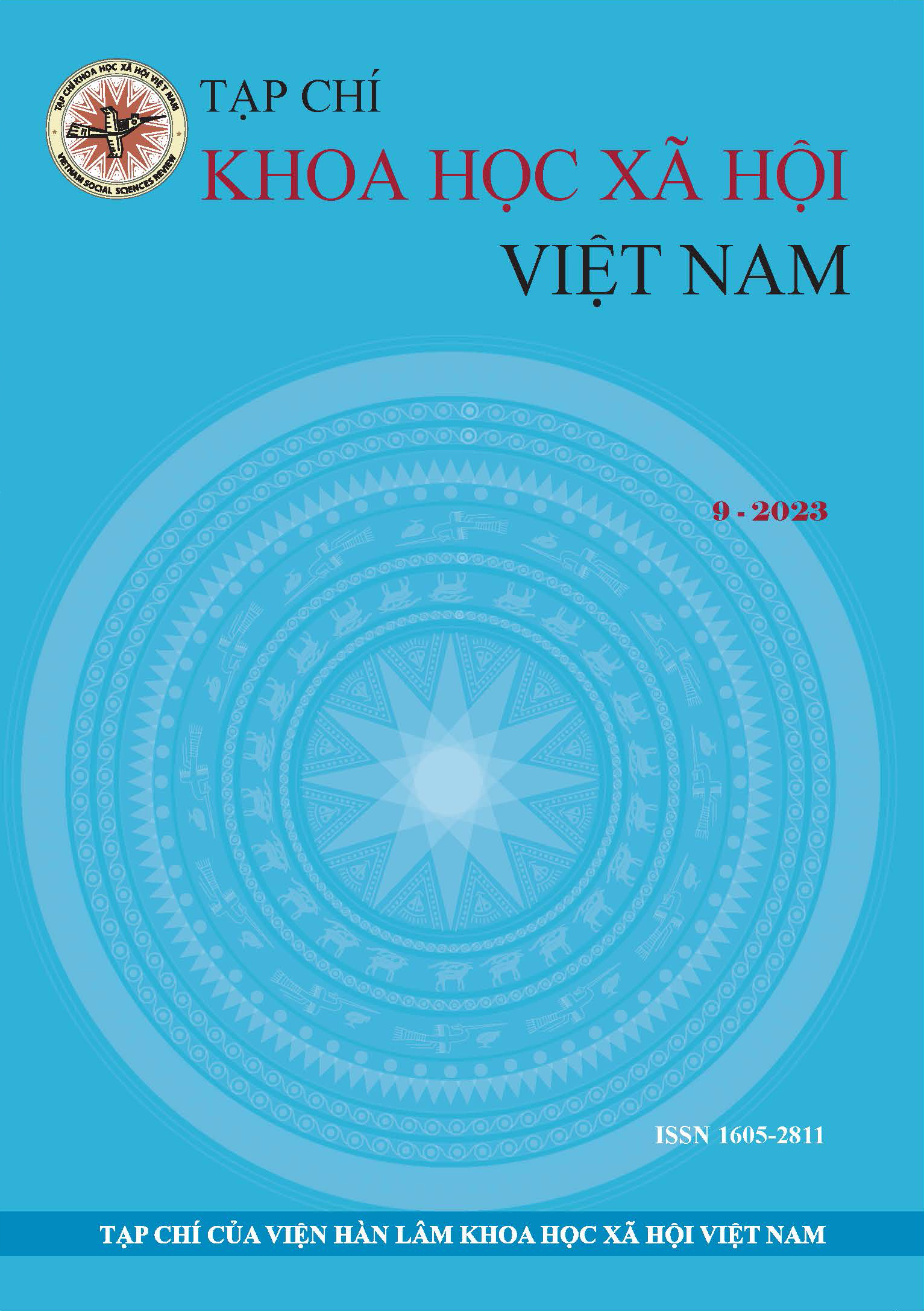 Tạp chí Khoa học xã hội Việt Nam. Số 9 - 2023 