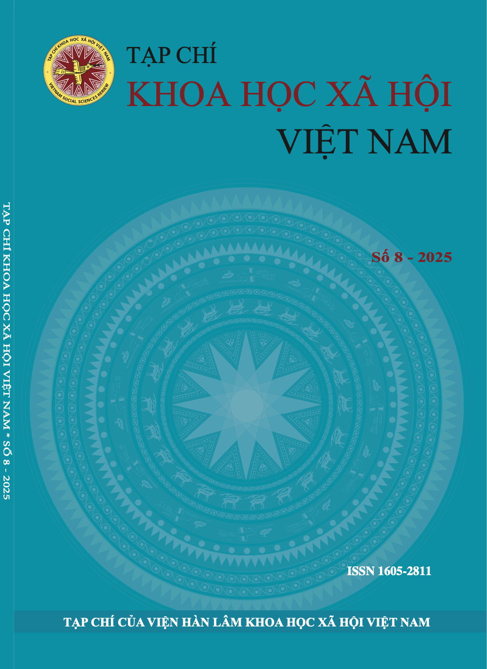 Tạp chí Khoa học xã hội Việt Nam. Số 8 - 2025