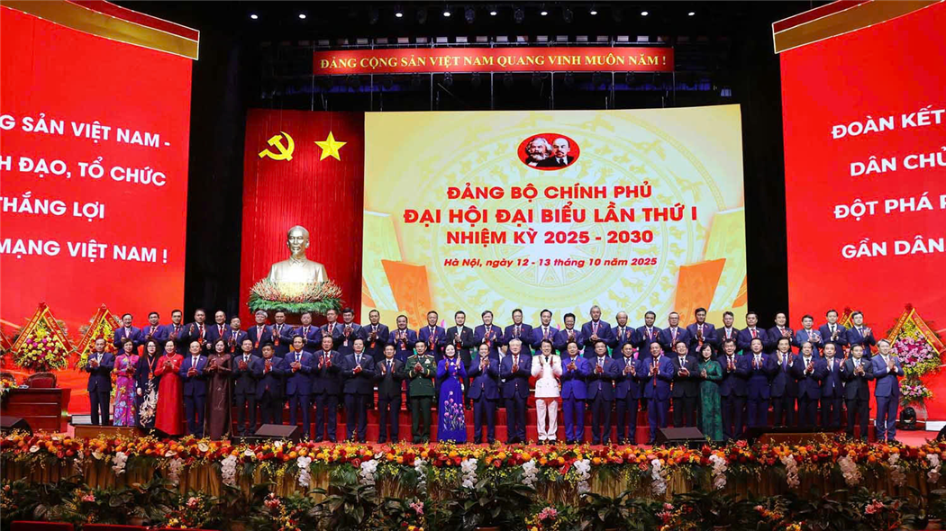 Đoàn đại biểu Đảng bộ Viện Hàn lâm Khoa học xã hội Việt Nam tham dự Đại hội đại biểu Đảng bộ Chính phủ lần thứ nhất, nhiệm kỳ 2025–2030