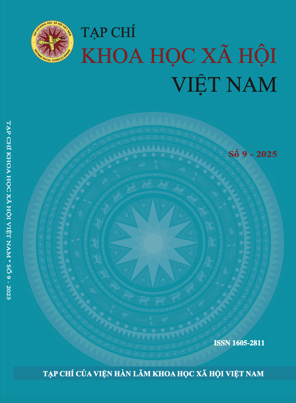 Tạp chí Khoa học xã hội Việt Nam. Số 9 - 2025
