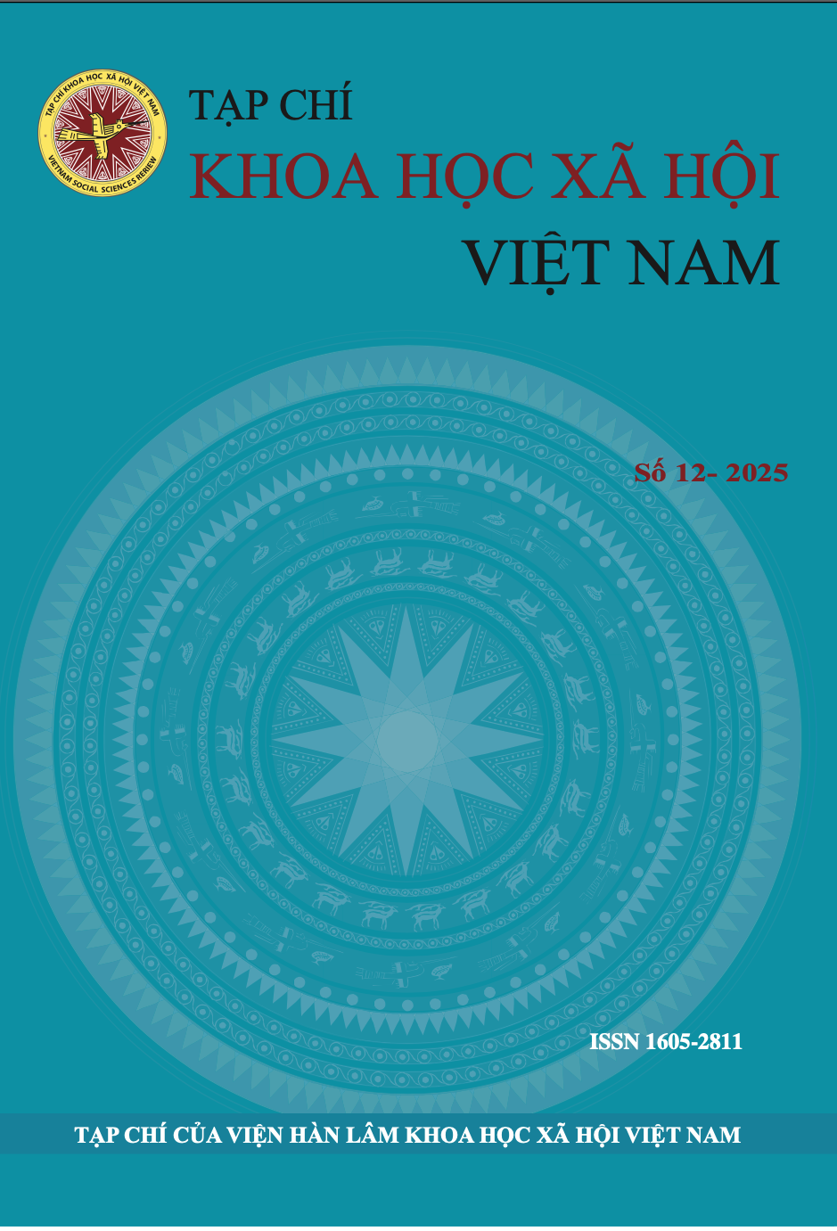 Tạp chí Khoa học xã hội Việt Nam. Số 12 - 2025