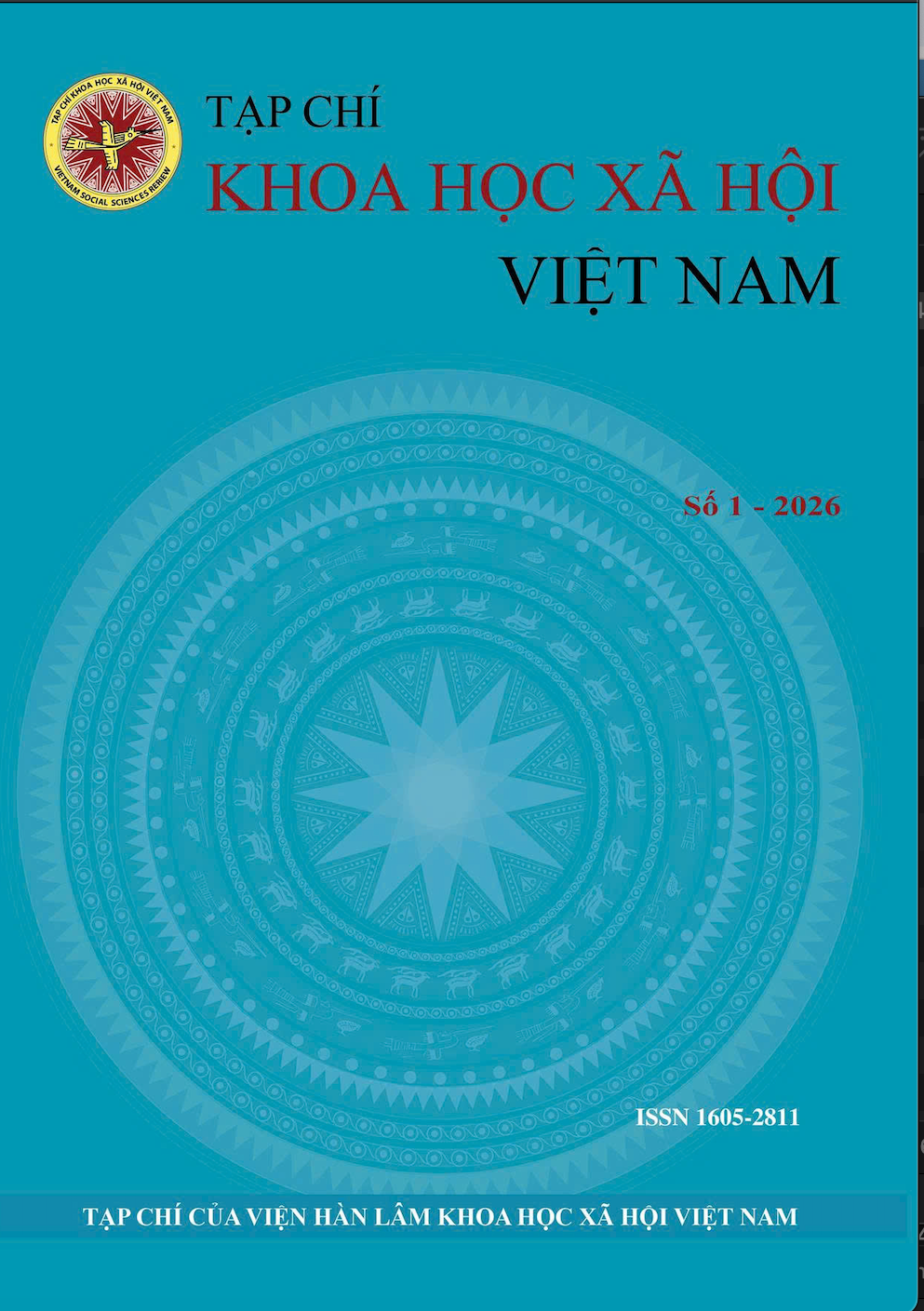 Tạp chí Khoa học xã hội Việt Nam. Số 1 - 2026